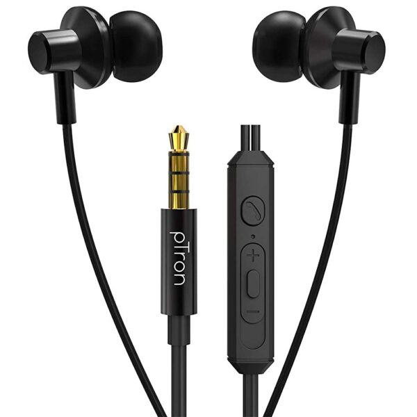 (Refurbished) pTron Pride Lite HBE (High Bass Earphones) in-…