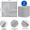 SHAYONAM 10 Pack Non-Scratch Wire Dishcloth & Gaps Cleaning Brush,