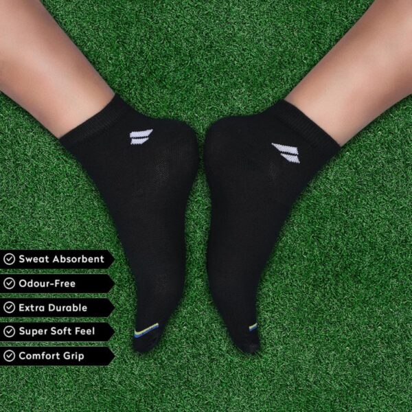 SJeware 12 Pairs Solid Ankle Socks for Men & Women