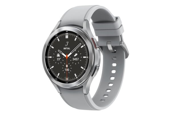 Samsung Galaxy Watch4 Classic LTE (4.6cm, Silver, Compatible…