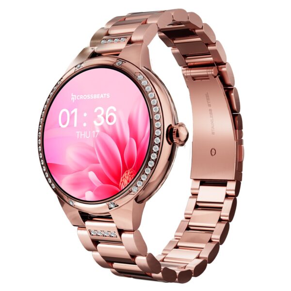 CrossBeats Diva 1.28” Stylish Smart watch for Women with Sto…
