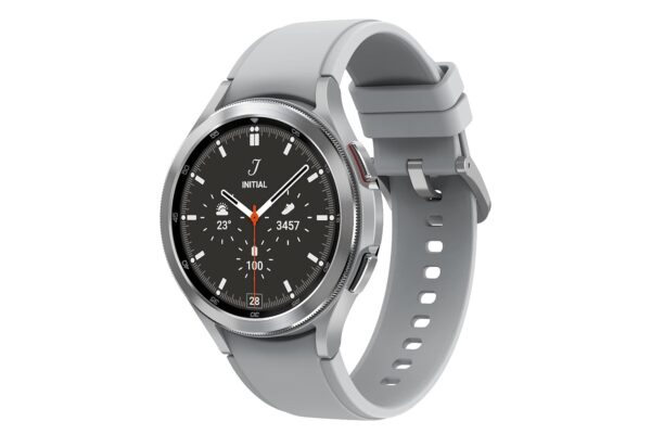Samsung Galaxy Watch4 Classic Bluetooth(4.6 cm, Silver, Comp…