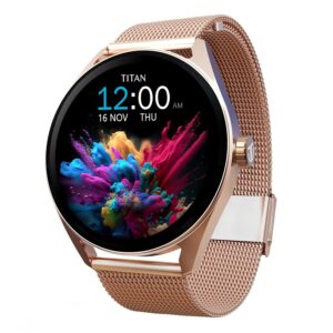 Titan Crest Premium Mesh Strap Smartwatch|1.43″ AMOLED Displ…